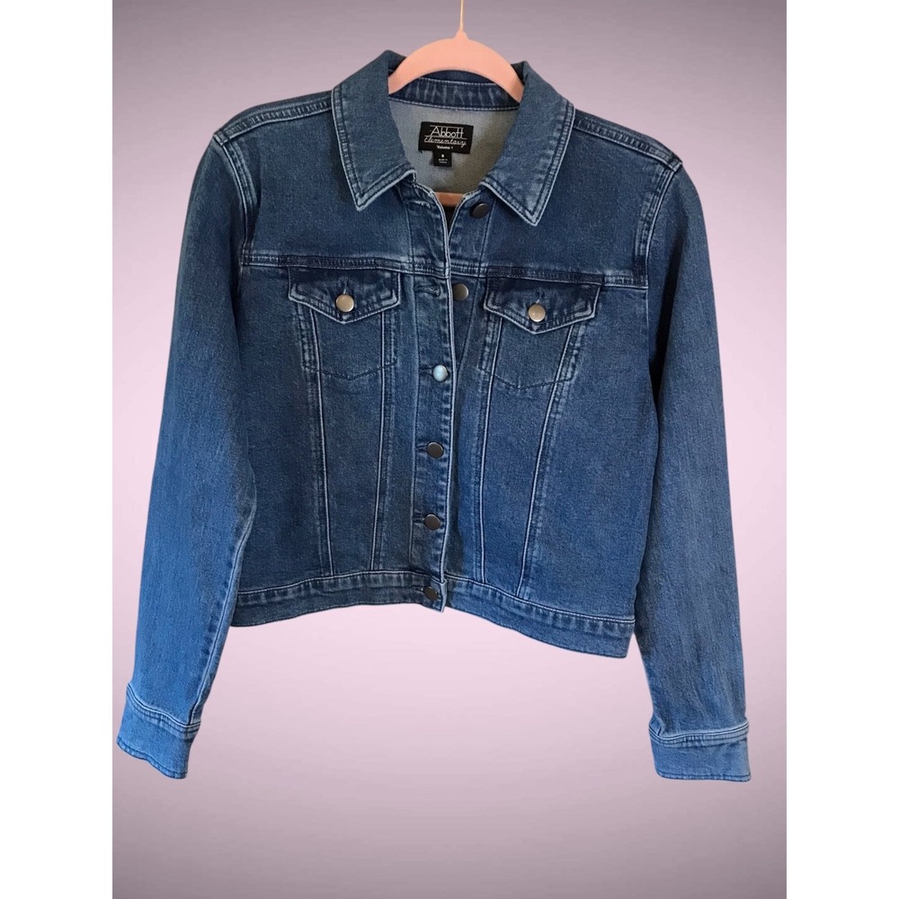 Abbott Elementary Volume 1 Denim Jacket Womens Small Warner Bros Teacher Ed New
